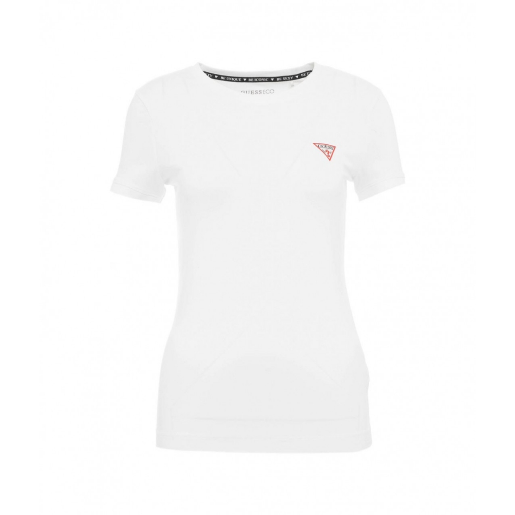T-shirt con logo bianco