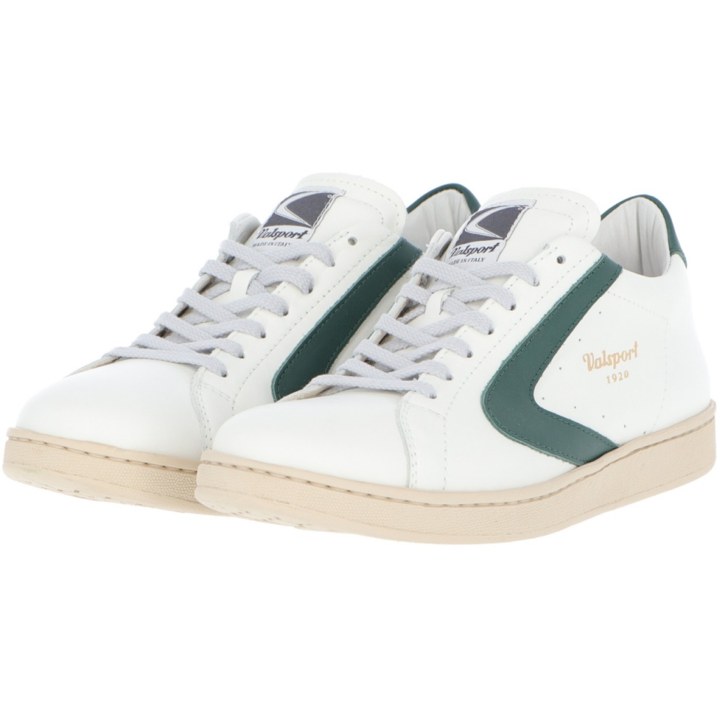 Scarpe Valsport Uomo Tournament Classic Nappa BIANCO VERDONE