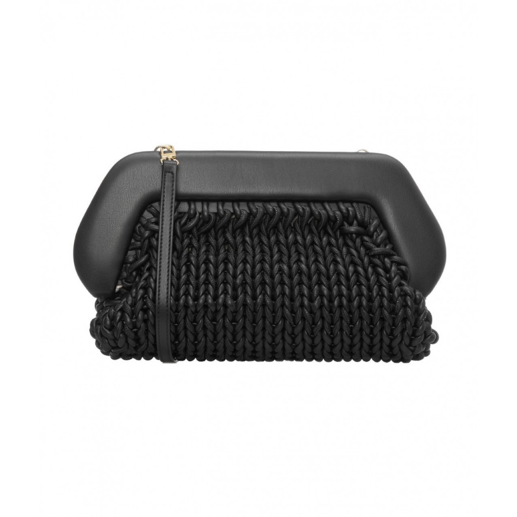 Clutch Bios Weaved Schwarz