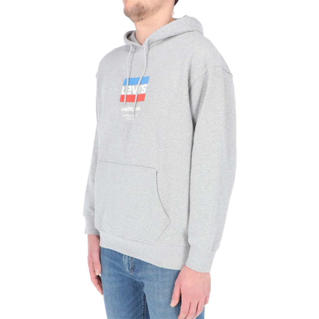 Felpa Levis Uomo Relaxed Graphic Poster Hoodie 0106 CENTER