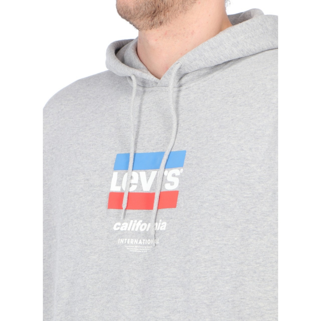 Felpa Levis Uomo Relaxed Graphic Poster Hoodie 0106 CENTER 