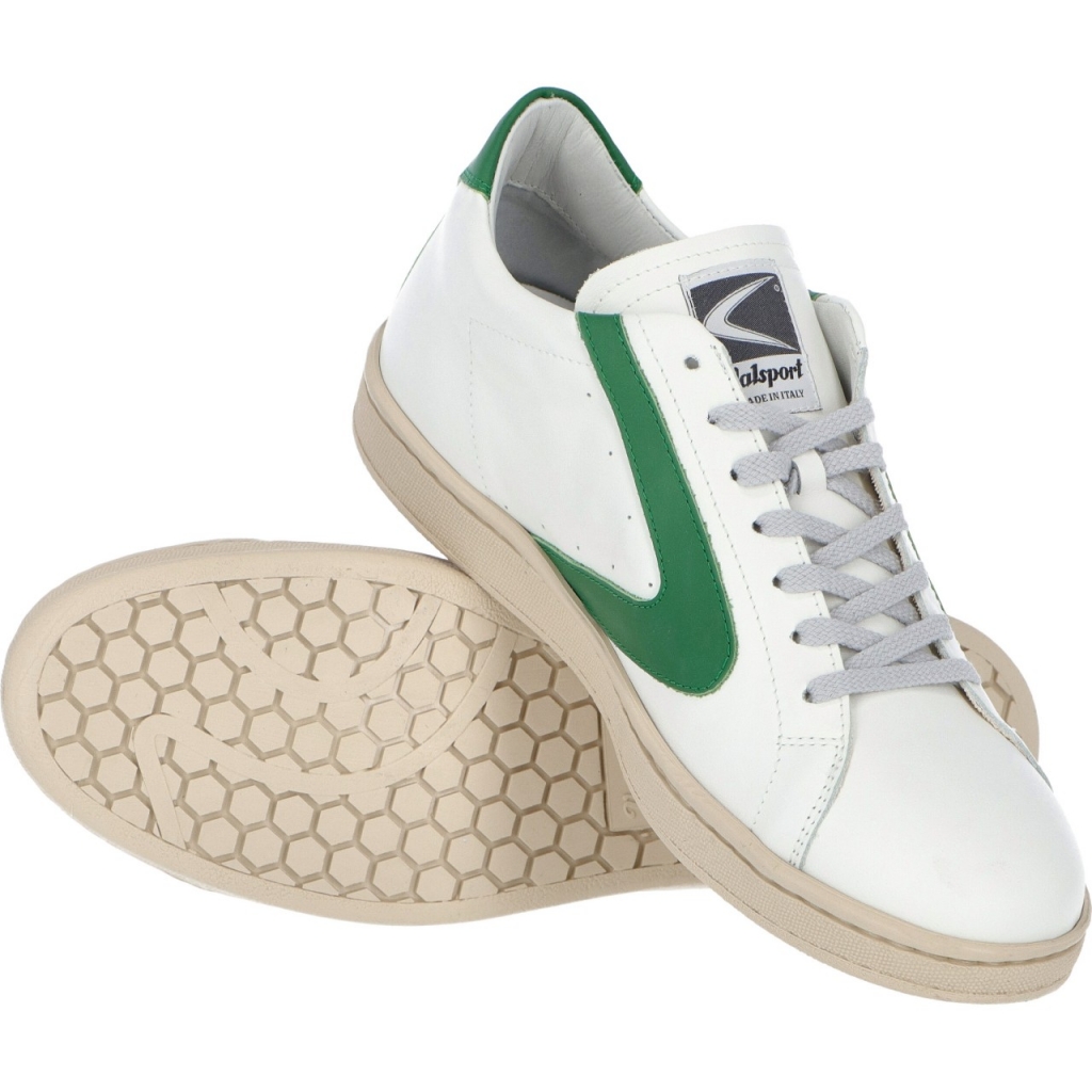 Scarpe Valsport Uomo Tournament Classic Nappa BIANCO VERDE