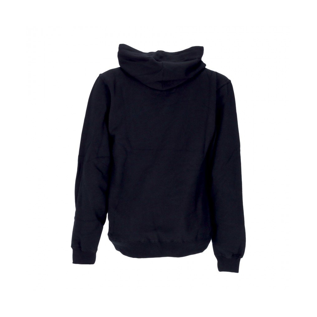 felpa cappuccio uomo main block fleece BLACK