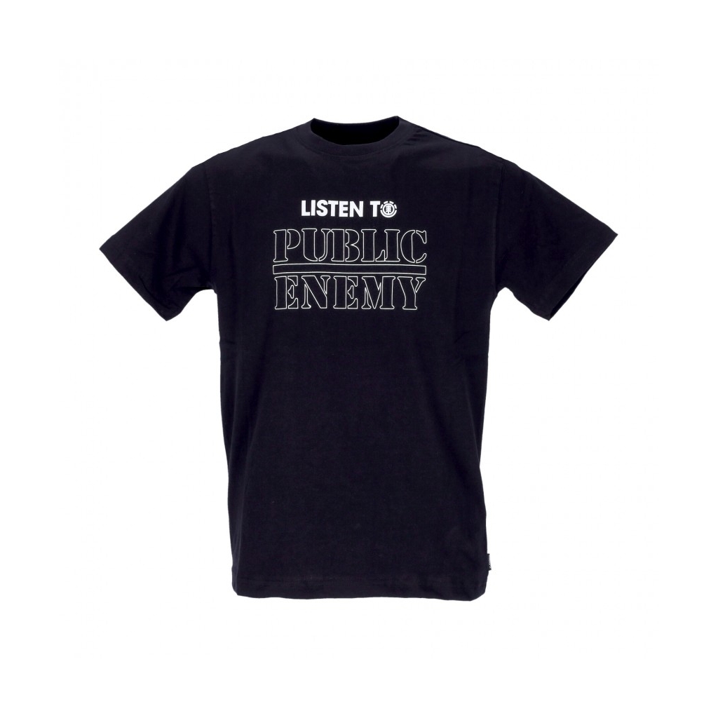 maglietta uomo pexe listen to tee FLINT BLACK