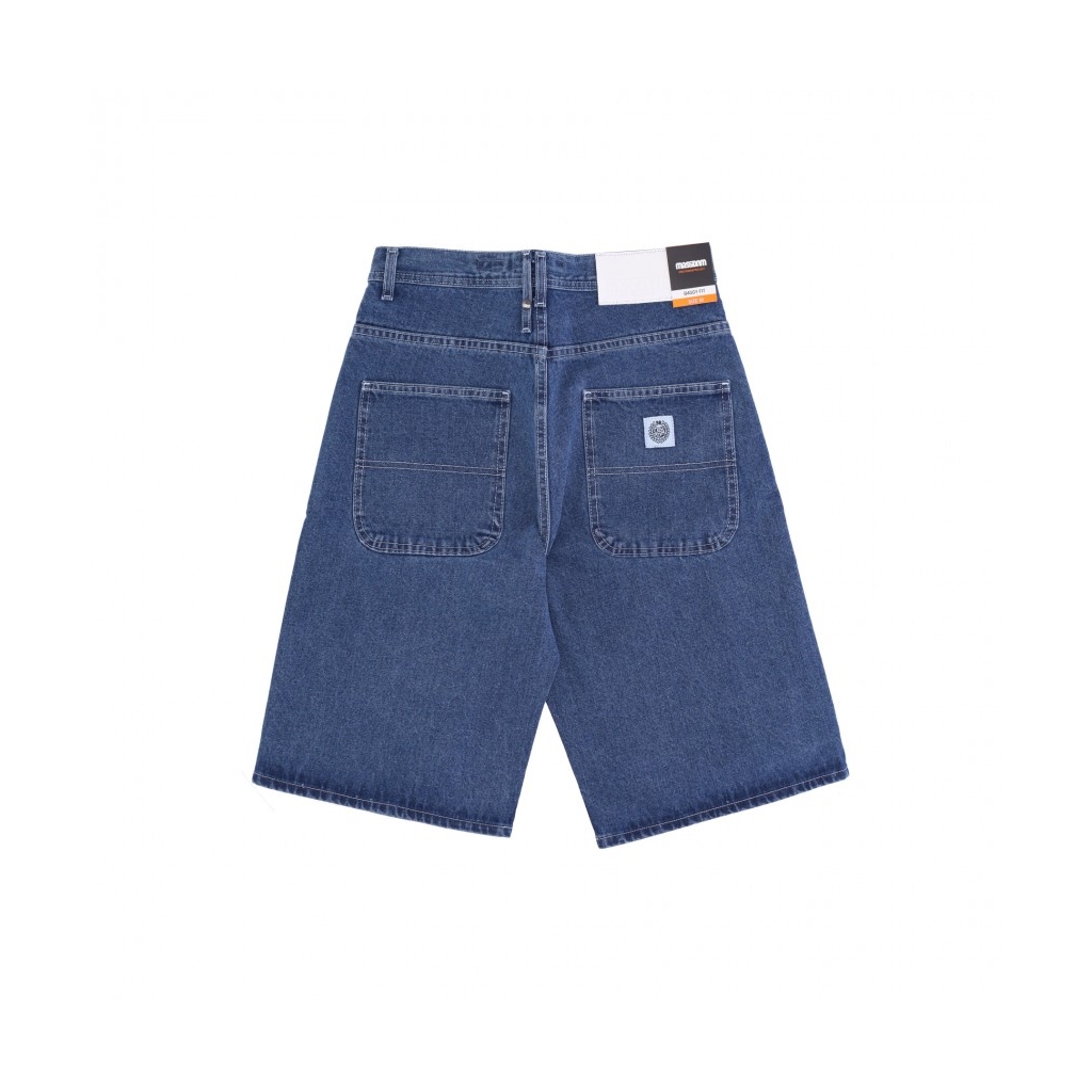 jeans corto uomo craff short jeans baggy BLUE