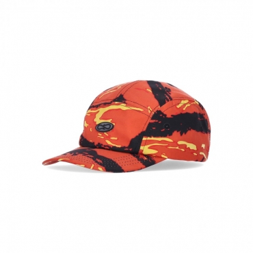 cappellino visiera curva uomo five panels logo RED/BLACK/YELLOW