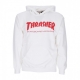 felpa cappuccio uomo skatemag hood WHITE/RED