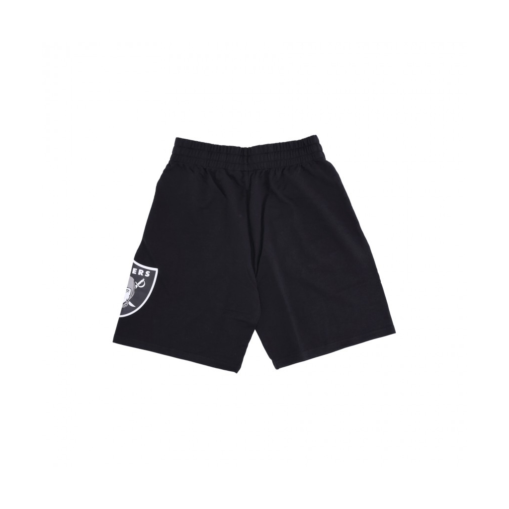 pantalone corto tuta uomo nfl washed pack team logob short lasrai BLACK