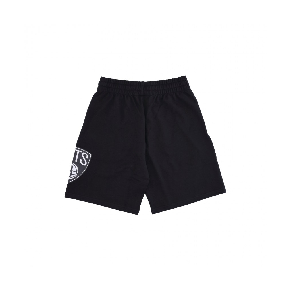 pantalone corto tuta uomo nba washed pack team logo short bronet BLACK