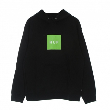 felpa cappuccio uomo essentials box logo p/o hoodie BLACK