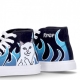 scarpa alta uomo lord nermal hades high top shoes BLUE/BLACK