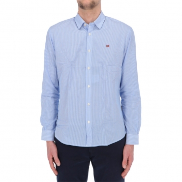 Camicia Napapijri Uomo G-Graie Cotone BLU STRIPE