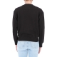 Felpa Calvin Klein Jeans Donna Monogram Logo CrewNeck BEH CK BLACK