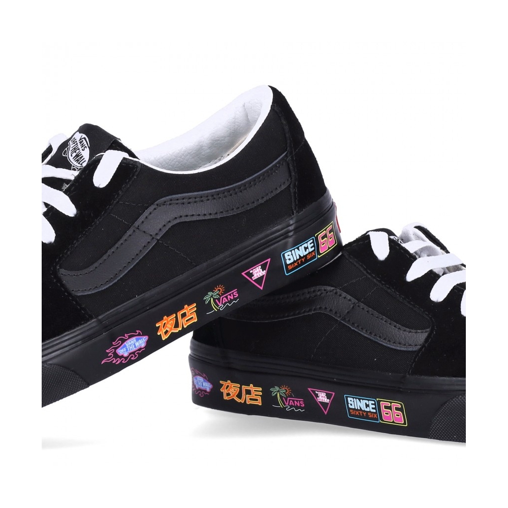 scarpa bassa uomo sk8-low vans market BLACK/NEON