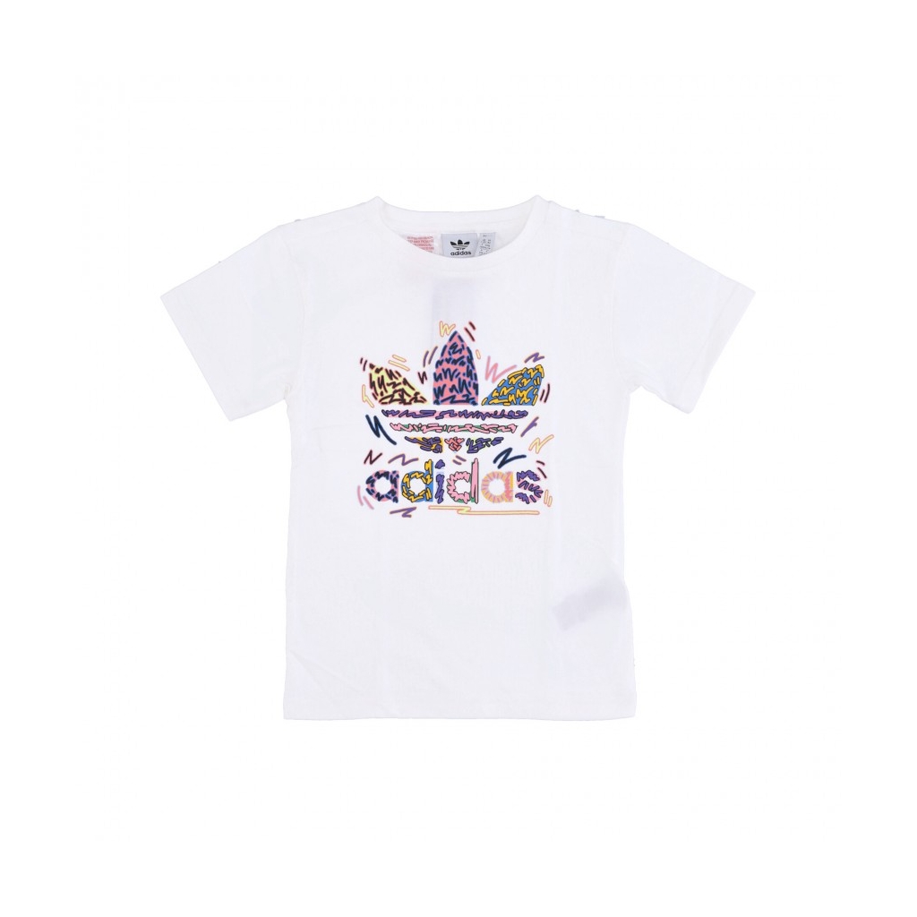 maglietta ragazza love unites trefoil tee x kris andrew small WHITE