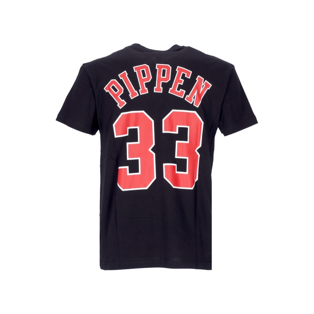 maglietta uomo nba tee hardwood classics no 33 scottie pippen chibul BLACK/ORIGINAL TEAM COLORS