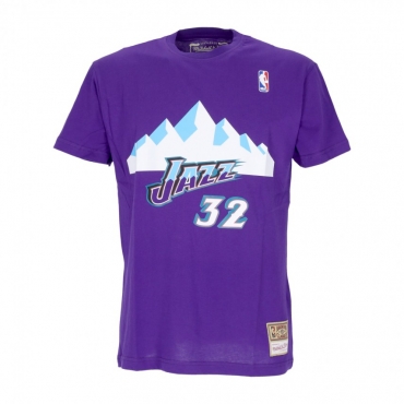 maglietta uomo nba tee hardwood classics no 32 karl malone utajaz ORIGINAL TEAM COLORS