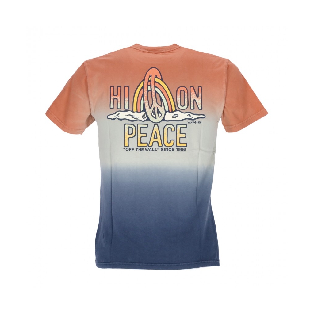 maglietta uomo peace of mind dip dye tee MELON/CELADON GREEN/DRESS BLUES