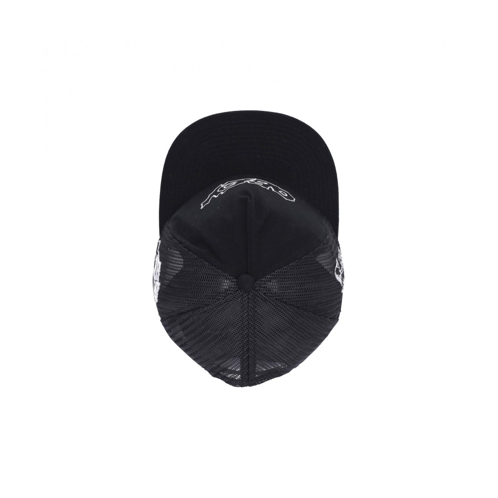 cappellino visiera curva uomo disobey trucker BLACK