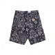 pantalone corto uomo single knee short BLACK HEAVY STONE WASH