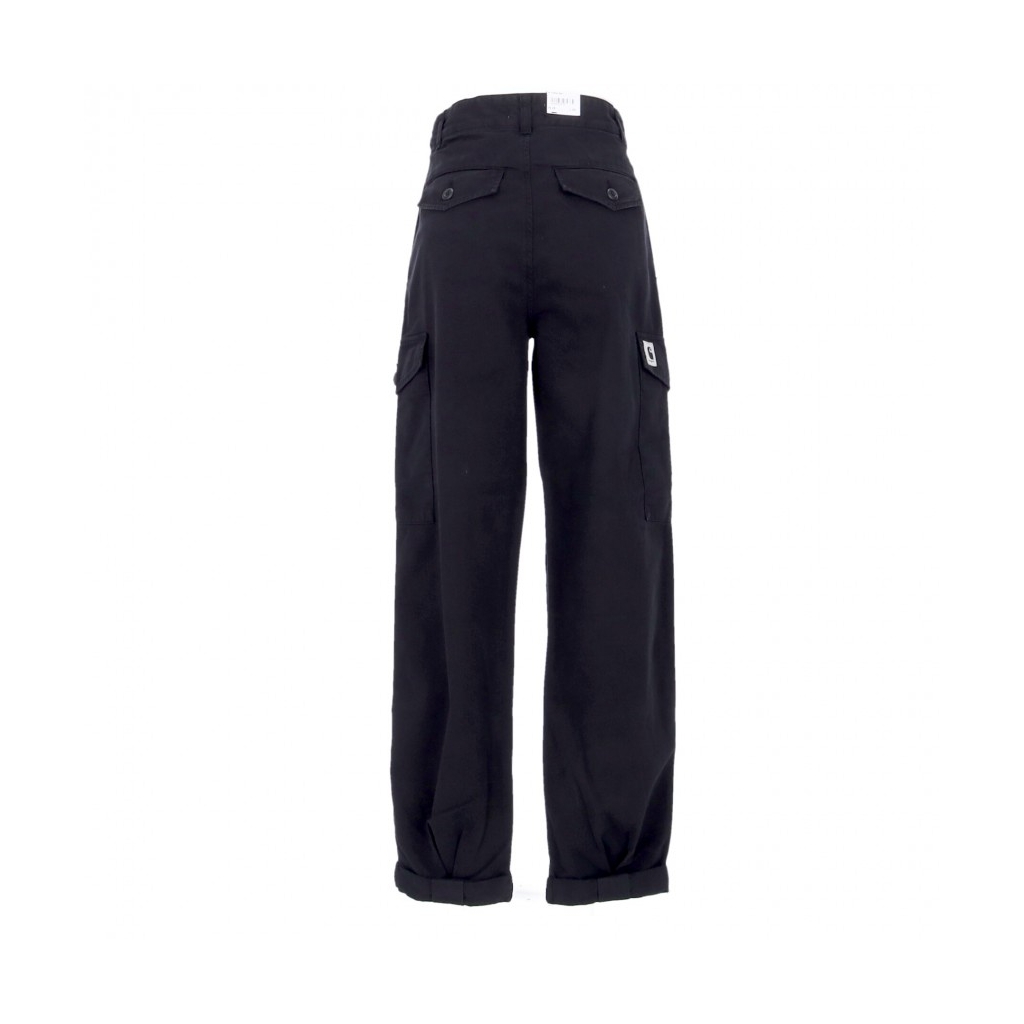 pantalone lungo donna collins pant BLACK GARMENT DYED