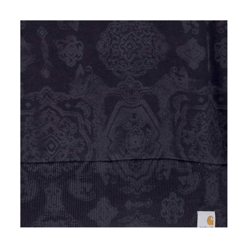 felpa girocollo uomo verse sweat BLACK