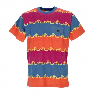 maglietta uomo receptor jacquard pocket tee DAYLIGHT BLUE MULTI