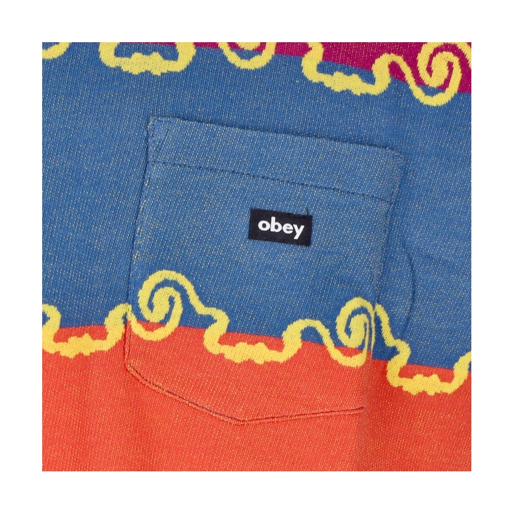 maglietta uomo receptor jacquard pocket tee DAYLIGHT BLUE MULTI