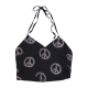 top donna peaceful halter top BLACK