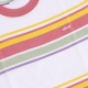 maglietta corta donna june stripes cropped tee PINK AMETHYST MULTI