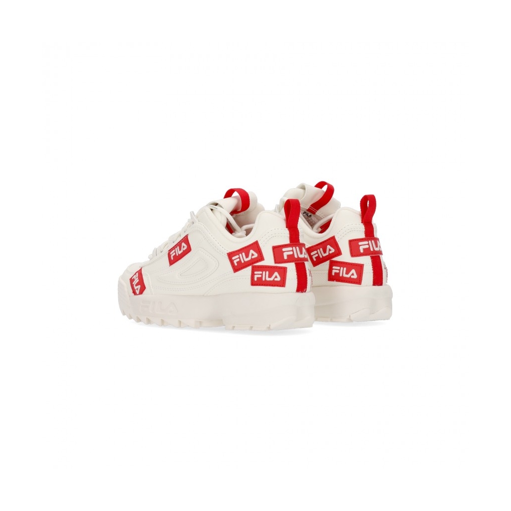 scarpa bassa donna disruptor labels wmn MARSHMALLOW/FILA RED