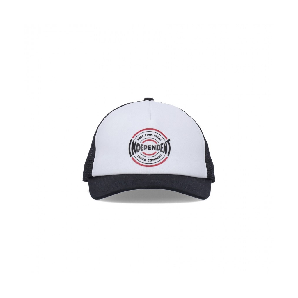 cappellino visiera curva uomo sfg span meshback WHITE/BLACK