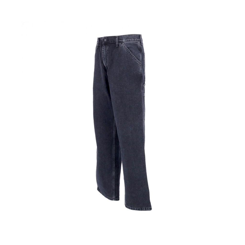 jeans uomo single knee pant BLACK STONE WASHED