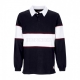 polo manica lunga uomo itc streak rugby top BLACK