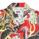 camicia manica corta uomo dungeon shirt RED ALL OVER PRINT