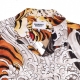 camicia manica corta uomo biotiger shirt WHITE ALL OVER PRINT