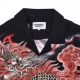 camicia manica corta uomo kirin shirt BLACK ALL OVER PRINT