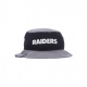 cappello da pescatore uomo nfl washed pack tapered bucket lasrai BLACK