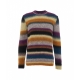 Maglione a righe multicolore