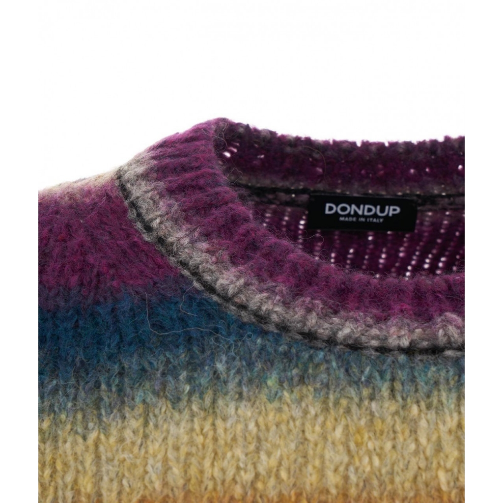 Maglione a righe multicolore