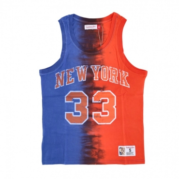 canotta uomo nba vertical tie dye tank hardwood classics no 33 patrick ewing neykni ORIGINAL TEAM COLORS