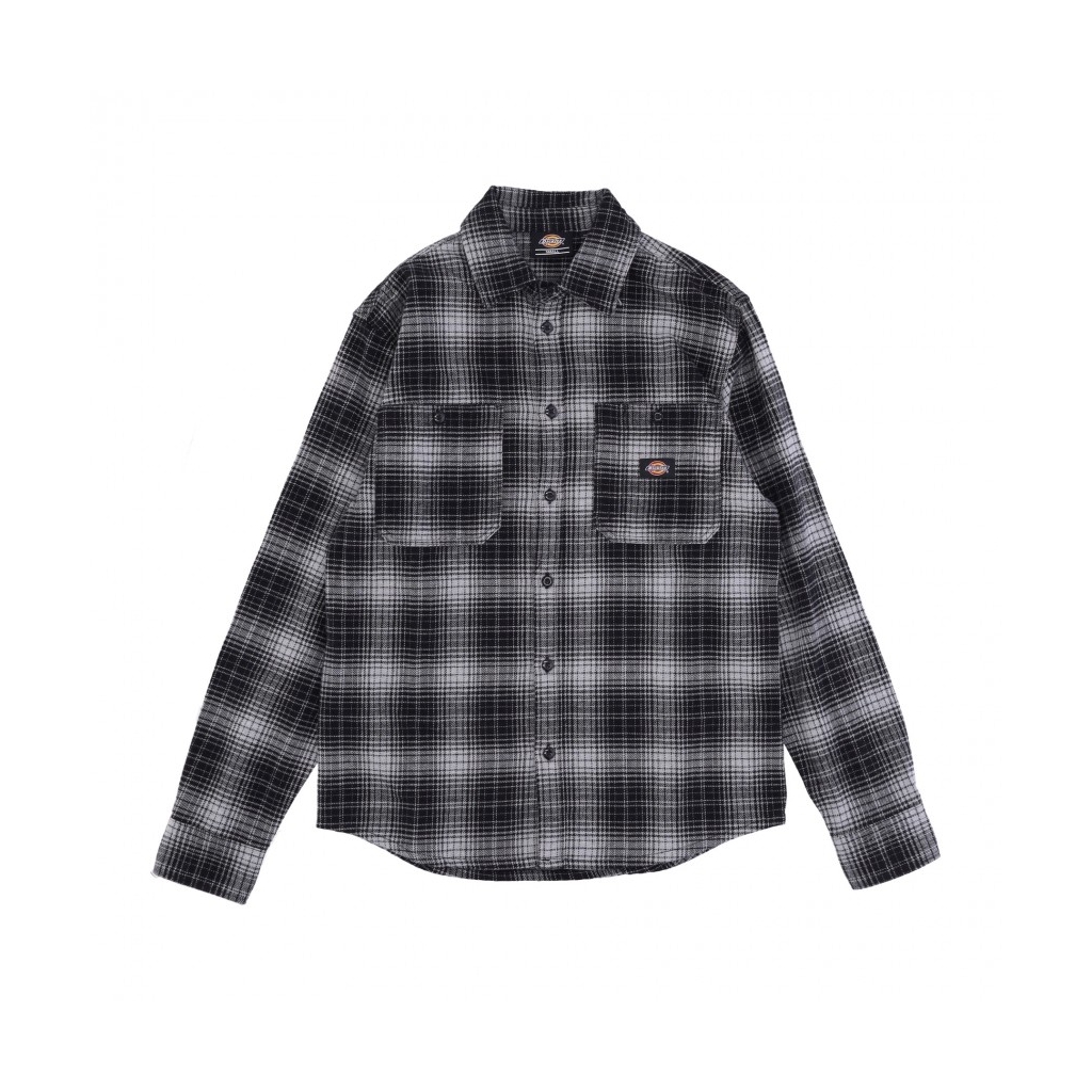 camicia manica lunga uomo evansville l/s shirt BLACK