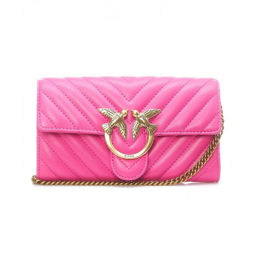 Pochette con logo pink