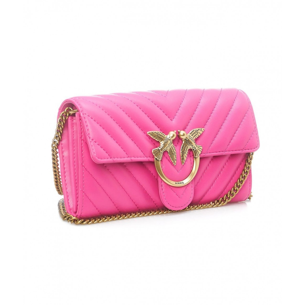 Pochette con logo pink