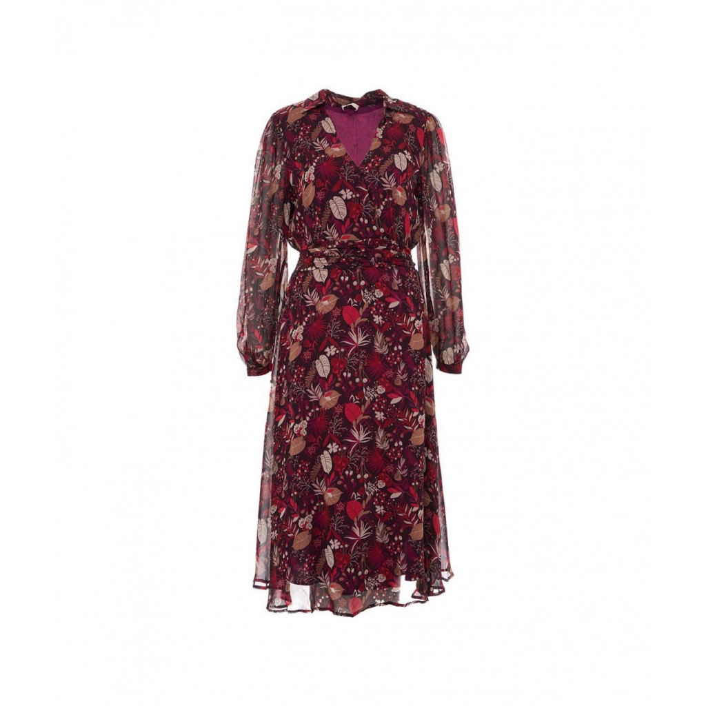 Liu jo Abito floreale bordeaux Vestiti Bowdoo