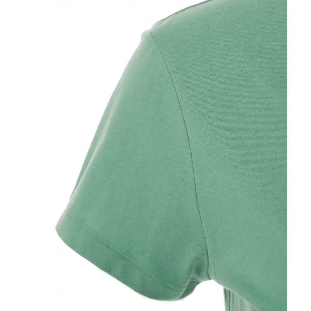 T-shirt con ricamo del logo verde