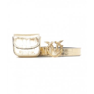 Cintura Brevis con tasca portamonete oro