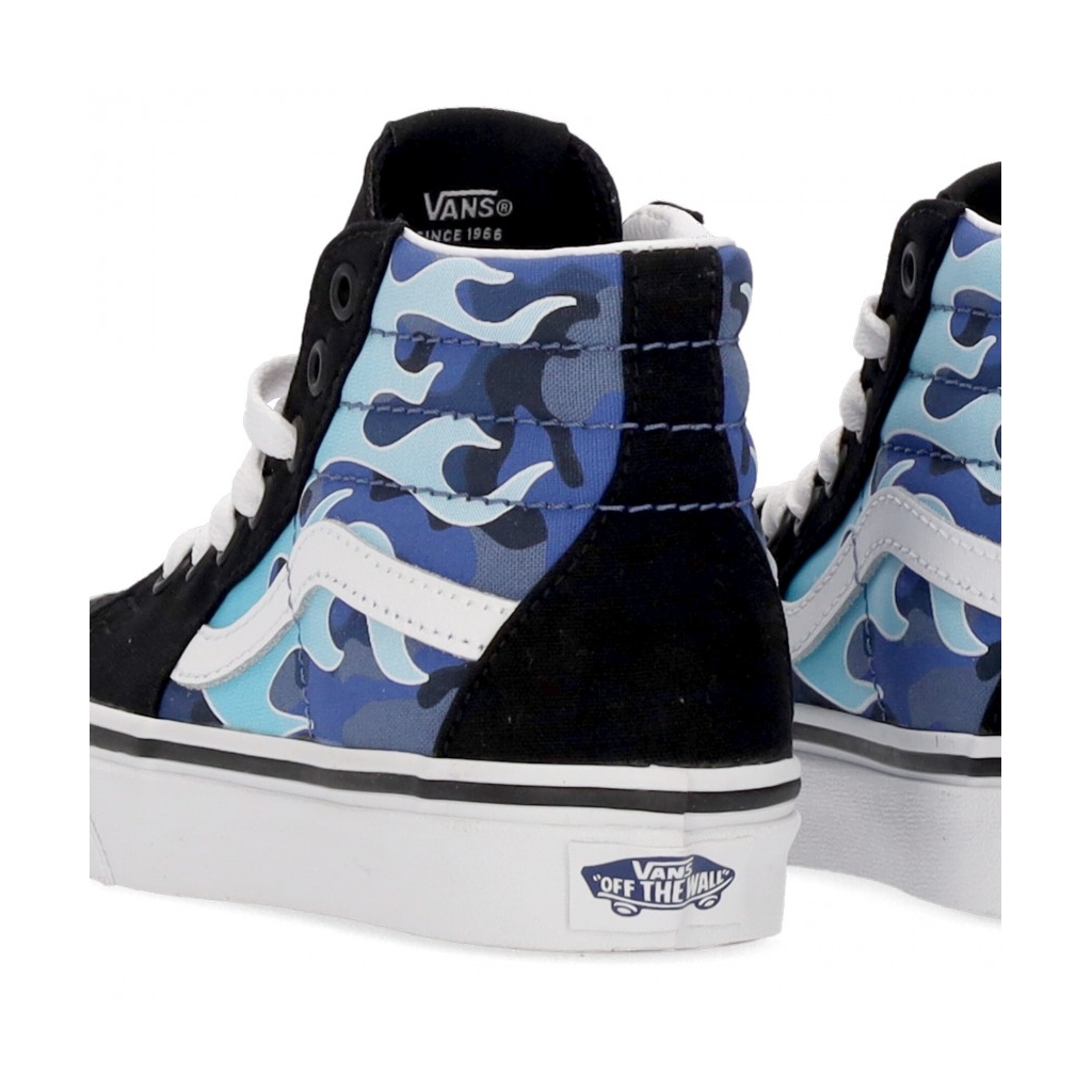 scarpa alta bambino sk8-hi camo flame BLUE/ICE CAMO