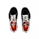 scarpa alta bambino sk8-hi flame logo repeat BLACK/FLAMING VANS