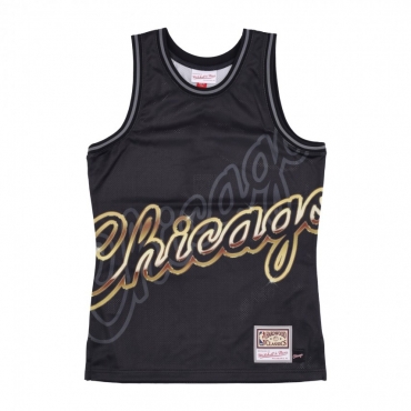 canotta tipo basket uomo nba big face 40 fashion tank hardwood classics chibul BLACK/ORIGINAL TEAM COLORS